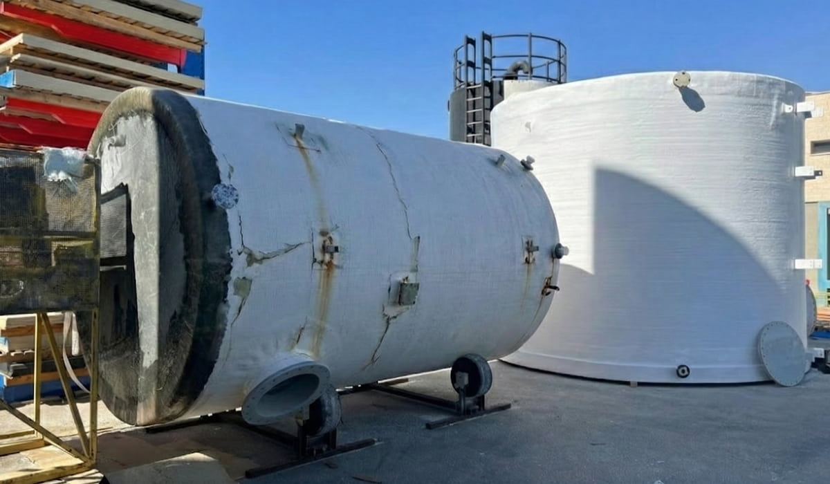 שיפוץ ותיקון מיכל פיברגלס פלסט חן